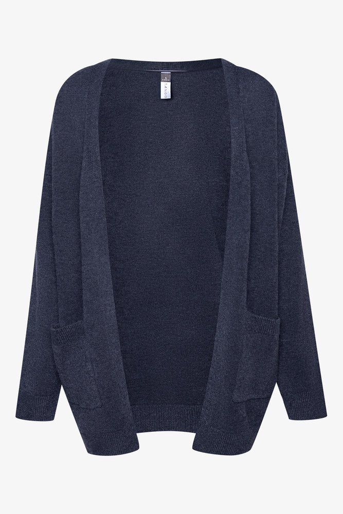 Mid Length Cardigan Dark Grey