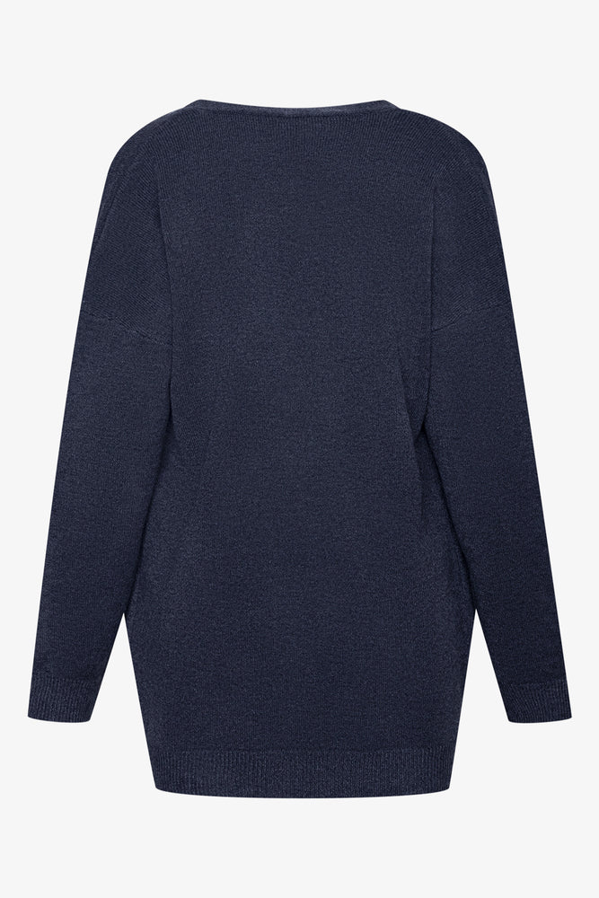 Mid Length Cardigan Dark Grey (1)