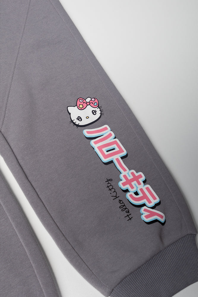 Hello Kitty Jogger Trackpants Grey (1)