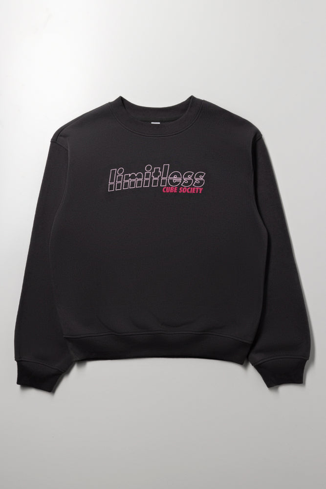 Crew Neck Tracktop Dark Grey