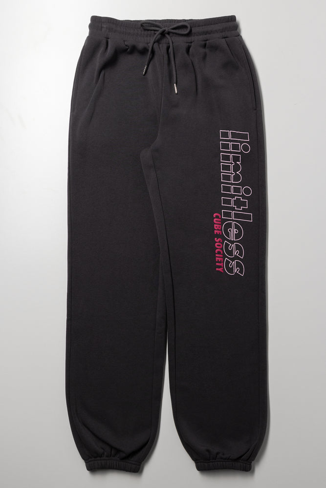 Cuffed Jogger Trackpants Dark Grey