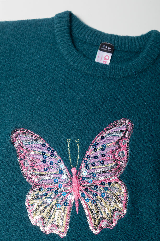 Butterfly Jersey Teal