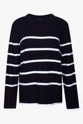 Long Sleeve Jumper Black & Milk