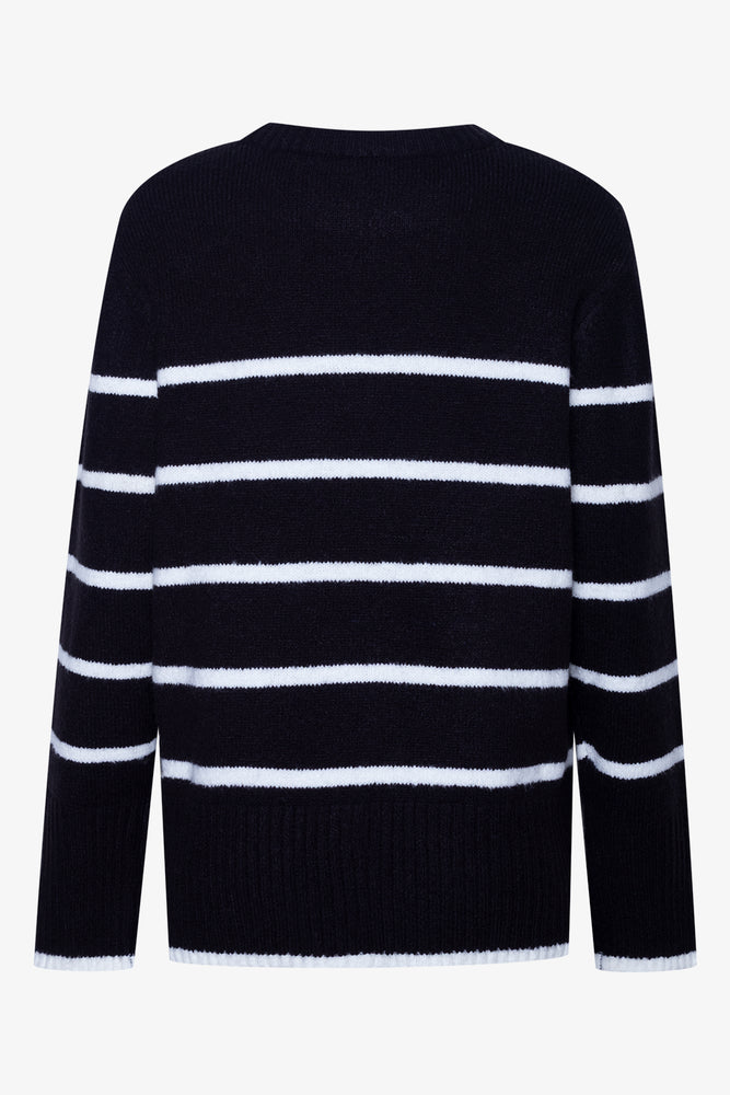 Long Sleeve Jumper Black & Milk (1)