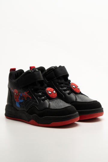 Spiderman Skater High Top Sneakers Black
