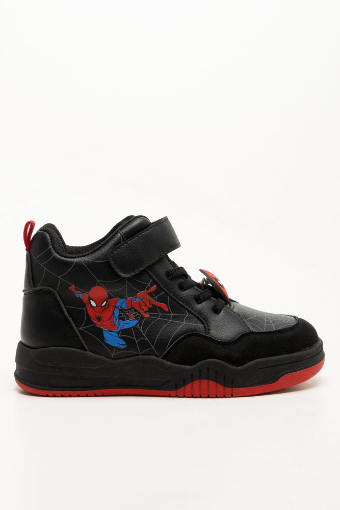 Spiderman Skater High Top Sneakers Black (1)