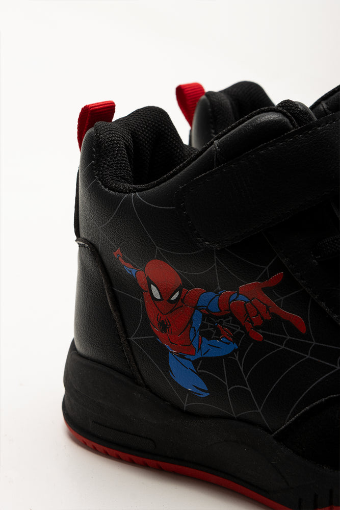 Spiderman Skater High Top Sneakers Black (3)