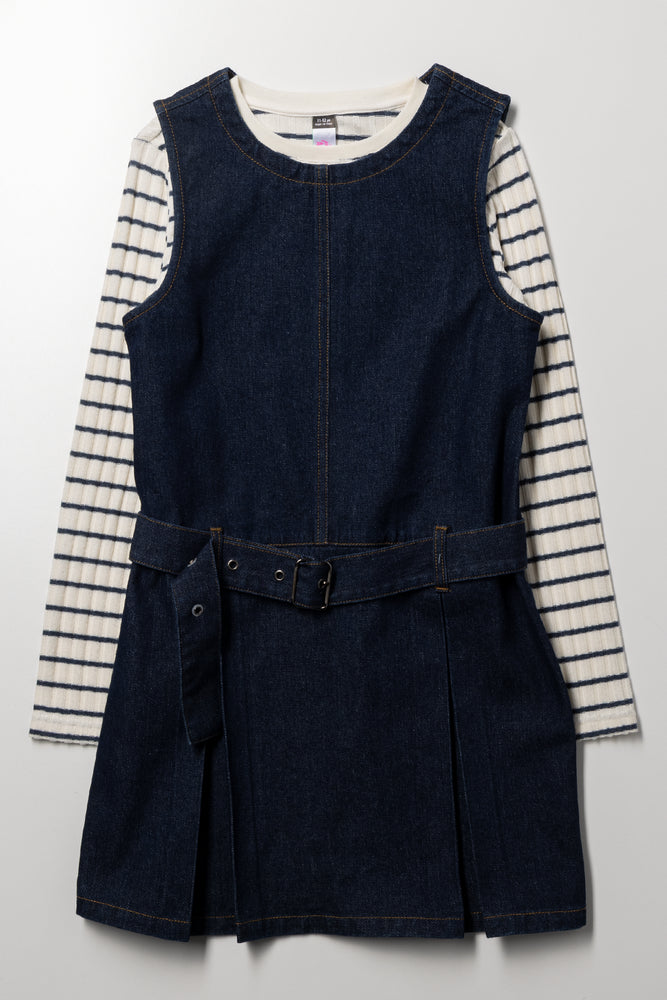 Sleeveless Denim Dress Set Blue | Dresses & Jumpsuits