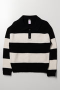 Stripe Jersey Black And White