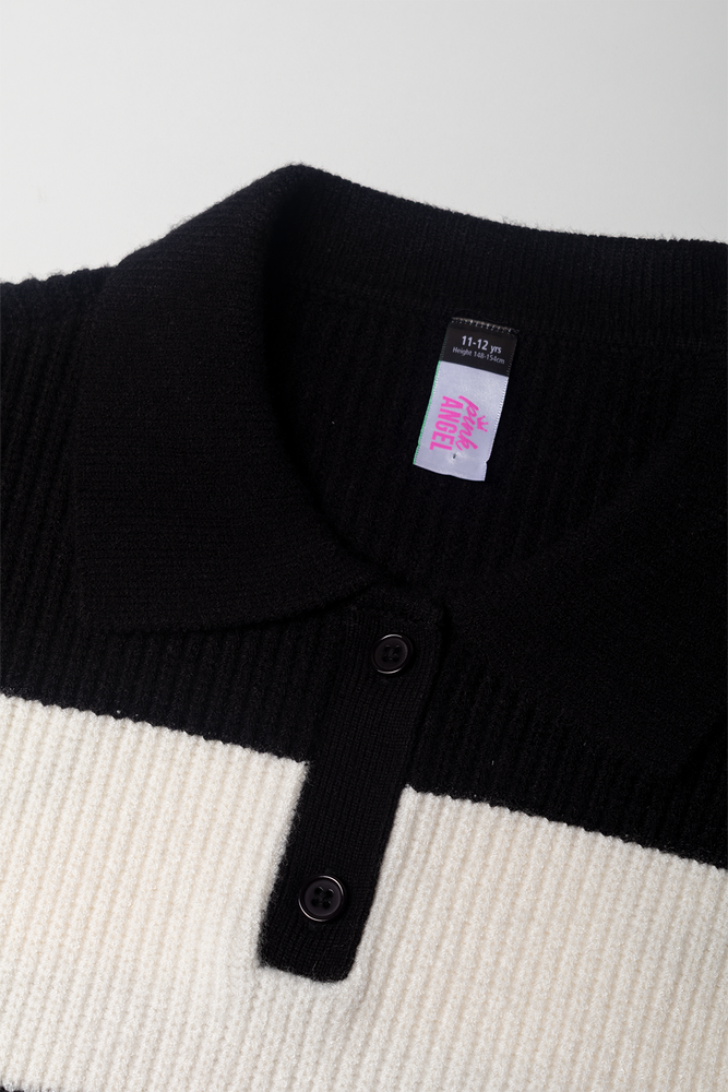 Stripe Jersey Black And White (1)