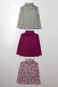 3 Polonecks Florals Pink And Light Grey (2)