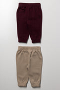 2 Pack Trackpants Burgundy And Natural (2)