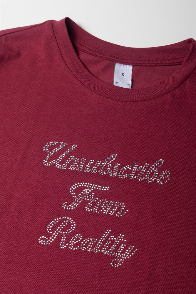 Short Sleeve T-Shirt Burgundy (1)