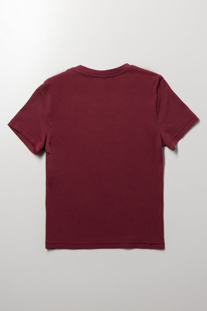 Short Sleeve T-Shirt Burgundy (2)