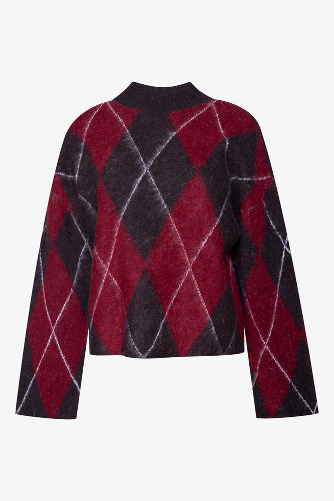 Long Sleeve Turtleneck Jumper Chocolate