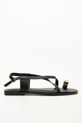 Toe Loop Sandals Black (1)