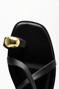 Toe Loop Sandals Black (4)