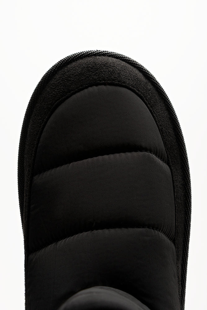 Quilted Comfort Boots Black (4)
