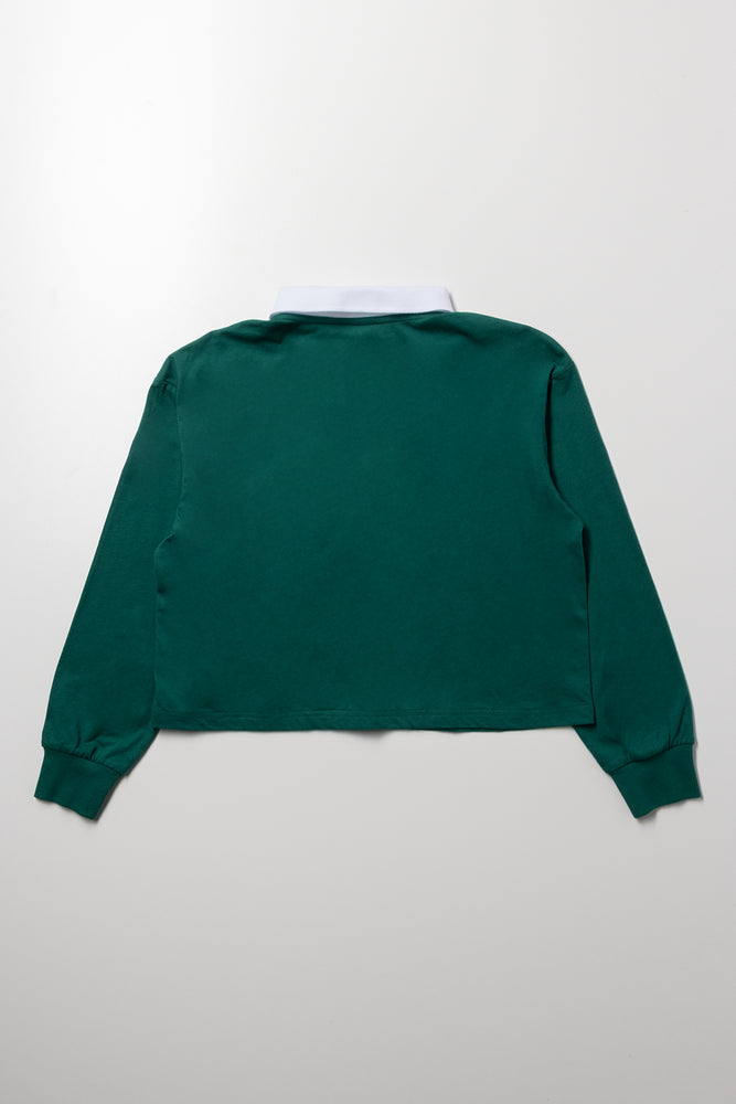 Long Sleeve Boxy Golfer Green (2)