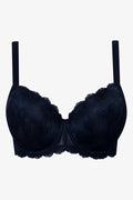 Plus Size 2 Pack Lace Balconette Bra Black And Natural (1)