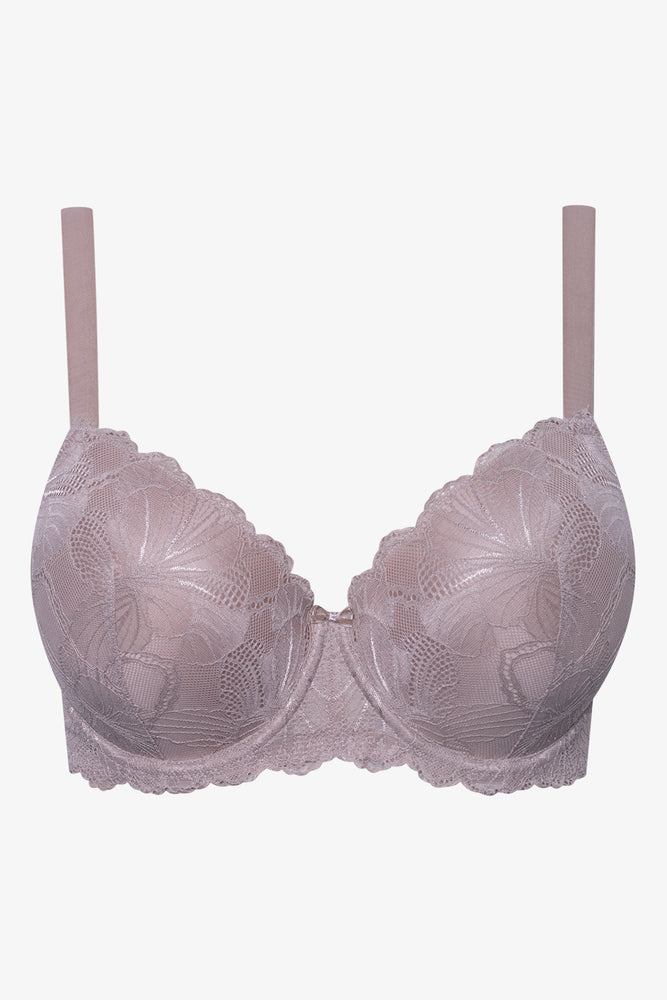 Plus Size 2 Pack Lace Balconette Bra Black And Natural (2)