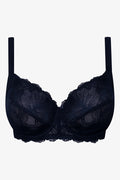 Plus Size 2 Pack Lace Non Padded Underwire Bra Natural And Black (1)