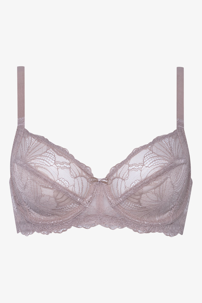 2 Pack Lace Non Padded Underwire Bra Natural And Navy (2)