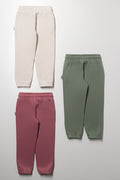 3 Pack Trackpants Natural, Purple And Green (2)