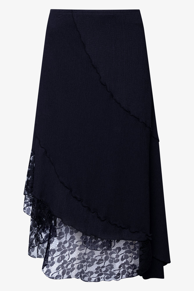 Assymetrical Skirt Black