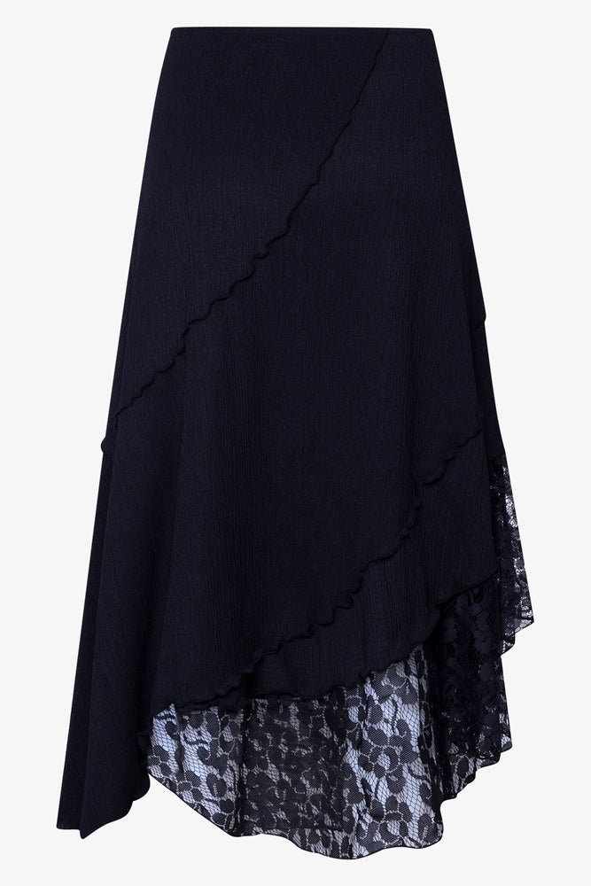 Assymetrical Skirt Black
