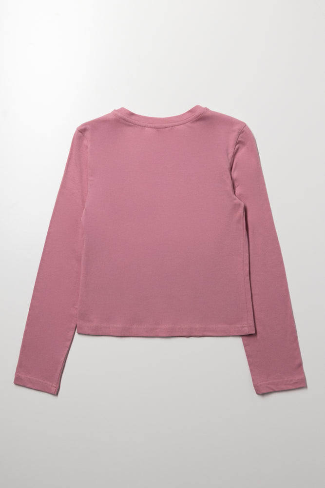 Long Sleeve T-Shirt Pink (2)