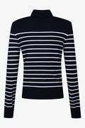 Poloneck Knit Black & Milk (1)