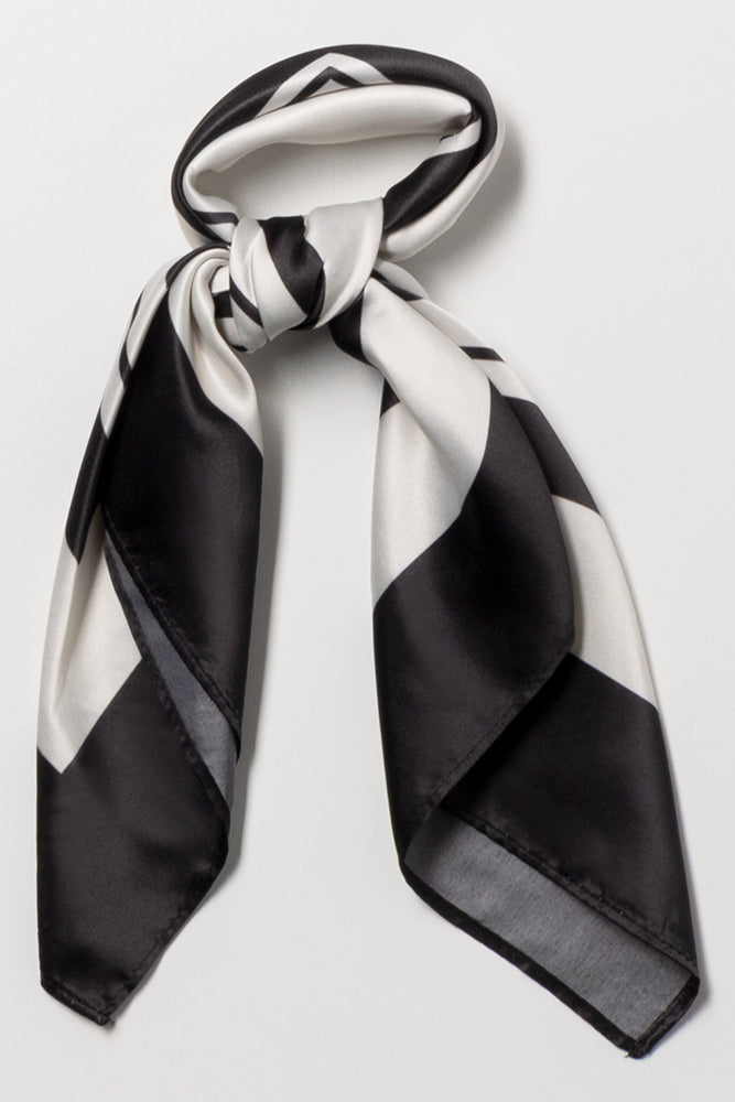 Satin Scarf Black And White | Scarves & Gloves | Ackermans