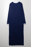 Bodycon Dress With Side Tape Navy (2)