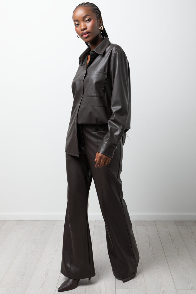 Pleather Pants Chocolate
