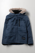 Hooded Parka Jacket Blue