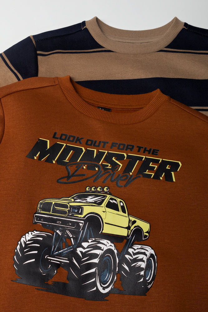 2 Pack Tracktops Natural And Brown