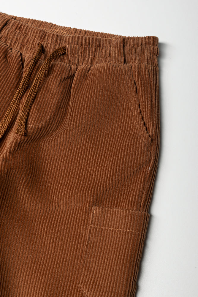 Corduroy Cargo Jogger Pants Rust | Bottoms & Jeans | Ackermans