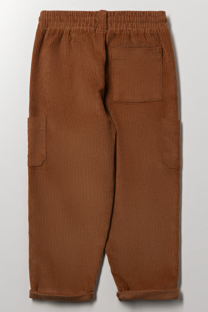 Corduroy Cargo Jogger Pants Rust | Bottoms & Jeans | Ackermans