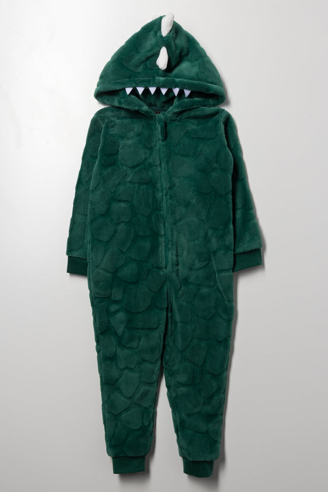 Dinosaur Onesie Green
