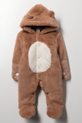 Padded Fur Babygrow Natural