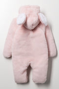 Padded Fur Babygrow Pink (3)