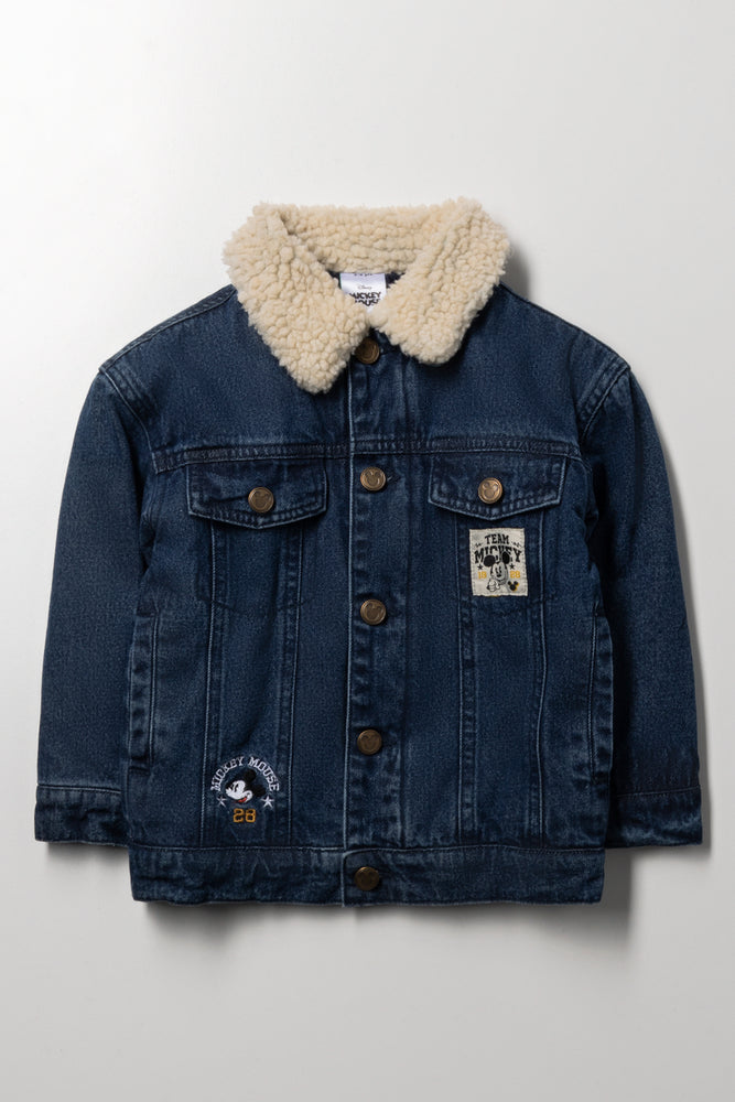Mickey Mouse Denim Jacket Blue
