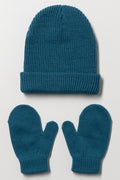 2 Piece Hat Set Teal
