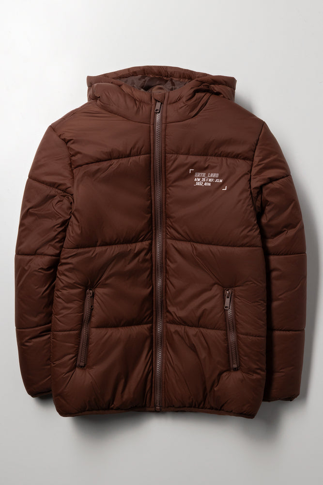 Puffer Jacket Brown
