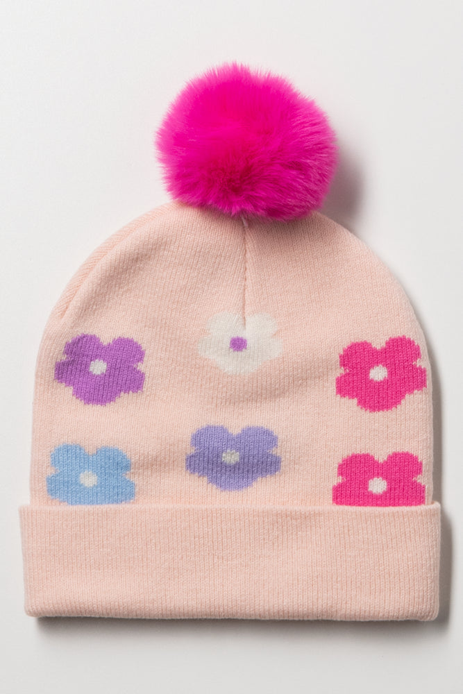 Floral Beanie Light Pink | Accessories | Ackermans