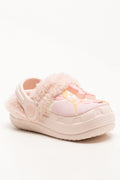 Butterfly Fur Clog Pink (1)