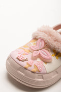Butterfly Fur Clog Pink (2)
