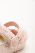 Butterfly Fur Clog Pink (3)