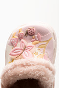 Butterfly Fur Clog Pink (4)